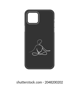 Icono de estuche de teléfono aislado en fondo blanco. Símbolo accesorio moderno, simple, vector, icono para el diseño de sitios web, aplicación móvil, ui. Ilustración vectorial