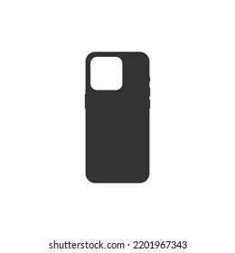 Icono de estuche de teléfono aislado en fondo blanco. Símbolo accesorio moderno, simple, vector, icono para el diseño de sitios web, aplicación móvil, ui. Ilustración vectorial