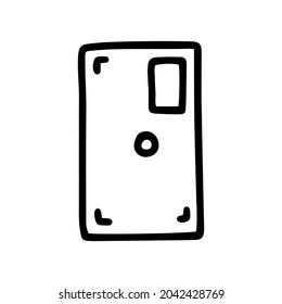 phone case line vector doodle simple icon