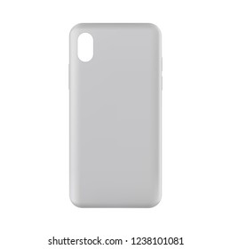 Phone case mockup - front view. Vector illustration