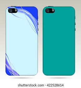 Phone case template.  vector illustration