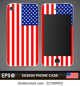 Phone case. Vector background. Vintage decorative elements. Hand drawn background.