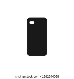 Phone case vector icon flat