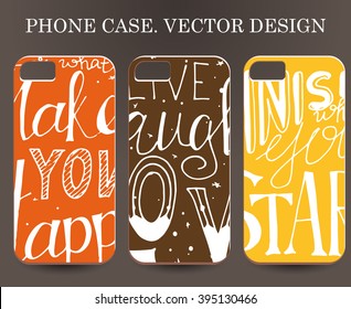 Phone case. Vintage vector background. Vintage decorative elements.