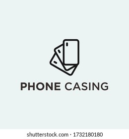 phone casing logo. casing vector