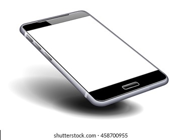 Phone Cell Smart Mobile with blank screen, high detailed eps vector illustration