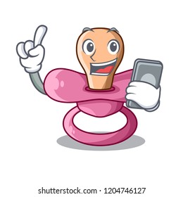 With phone character childrens pacifiers for the sleeping