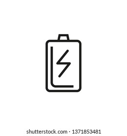 Phone charge line icon. Connection, operator, mobile. Modern technology concept. Vector illustration can be used for topics like communication, modern world, global connections