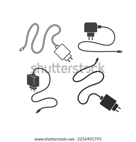 phone charger adapter icon vector illustration design template web Foto stock © 