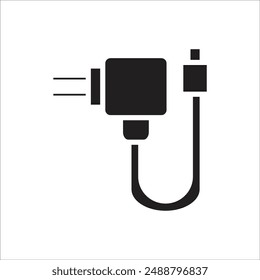 phone charger vector icon line new