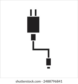 phone charger vector icon line new