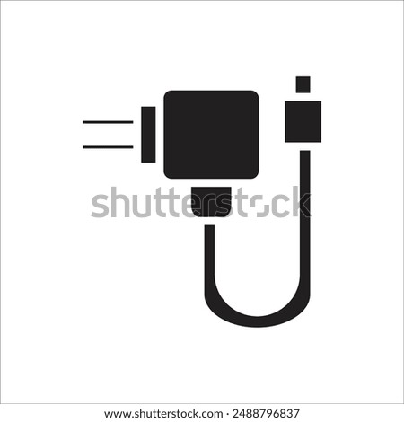 phone charger vector icon line new