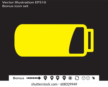 phone, charging, battery icon, vector illustration eps10