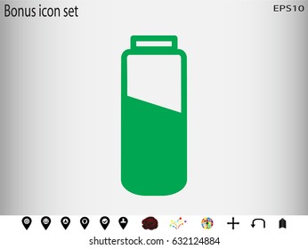 phone, charging, battery icon, vector illustration eps10