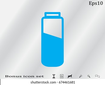 phone, charging, battery icon, vector illustration eps10