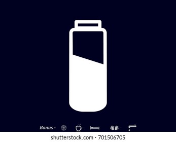 phone, charging, battery icon, vector illustration eps10