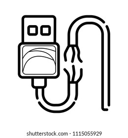Phone charging broken icon