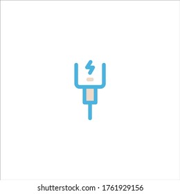 phone charging icon flat vector logo design trendy illustration signage symbol graphic simple