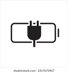 Diseño sencillo de icono de carga de teléfono