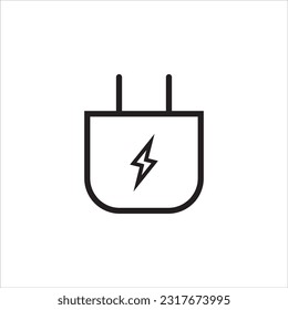 Phone charging icon simple design