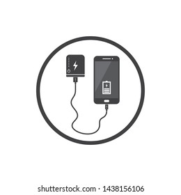 phone charging illustration  vector design template