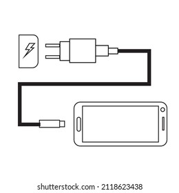 Imagen de tutorial de carga de teléfono para educación y tecnología.
