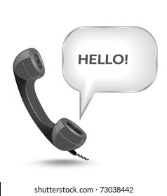 phone with chat box