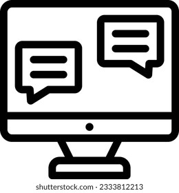 vector de chat de teléfono