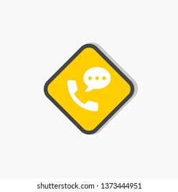 phone and chat icon