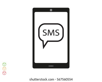 phone, chat, icon, vector illustration eps10