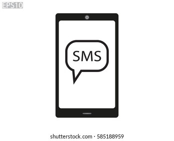 phone, chat, icon, vector illustration eps10
