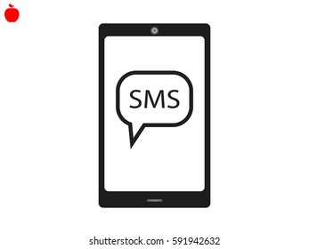 phone, chat, icon, vector illustration eps10
