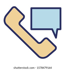 
Phone chat  Isolated Vector Icon fully editable
