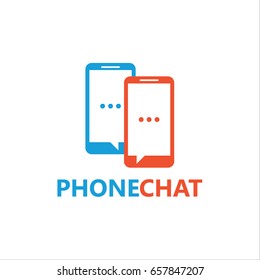 Phone Chat Logo Template Design