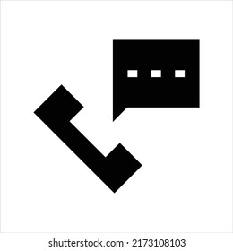 Telefonchatten, Vektorsymbol-Design