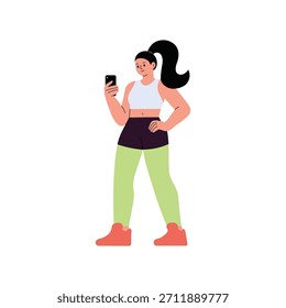 Phone Check Vector Flat Illustration EPS 10 file