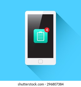 Phone Checklist Notification Icon
