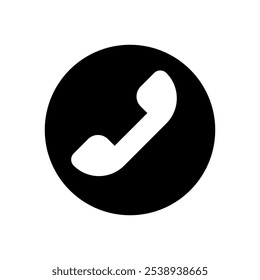 Ícone de Círculo de Telefone eps 10