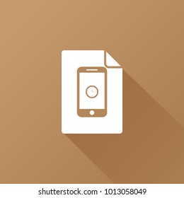 phone and clock icon
