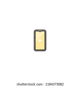 phone color line icon