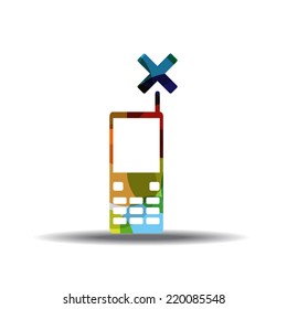 Phone Colorful Vector Icon Design