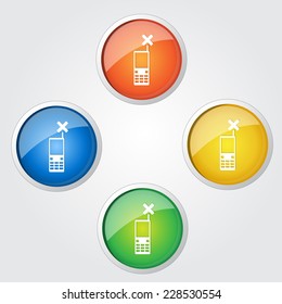 Phone Colorful Vector Icon Design