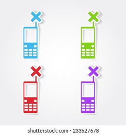 Phone Colorful Vector Icon Design