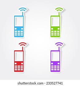 Phone Colorful Vector Icon Design