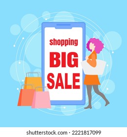 The phone communicated a message that during this time there were special products on sale. Invite women to come out shopping together.