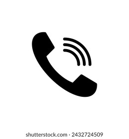  phone, communication, call icon, suitable for design element with simple flat icon style has EPS file