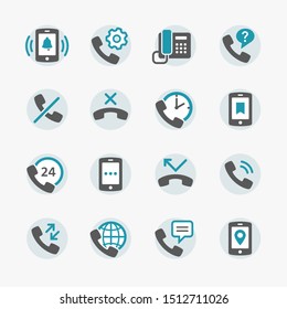 Phone and communication Icon set