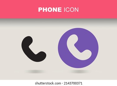 Icono de comunicación telefónica o diseño del vector de símbolos