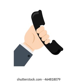 phone communication machine icon. Isolated and flat illustration. Vector graphic