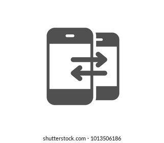 Phone Communication simple icon. Incoming and Outgoing call sign. Conversation or SMS symbol. Quality design elements. Classic style. Vector